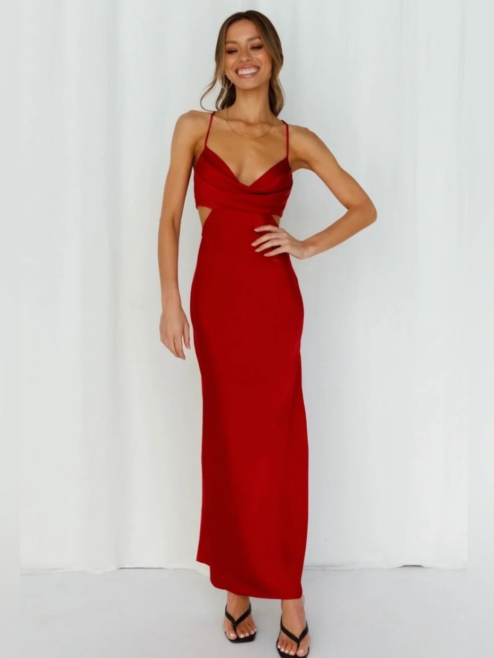 Hello Molly - Cut out Midi Slip Dress
